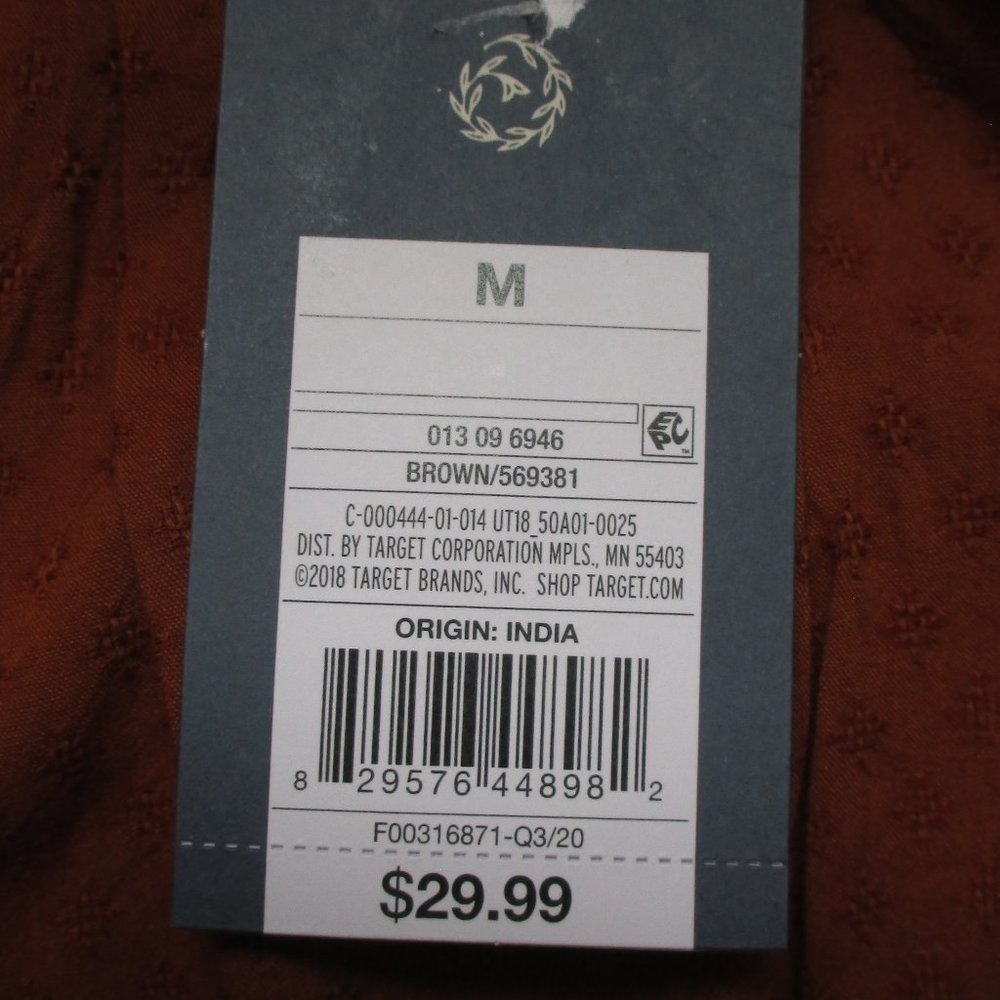 Universal Thread Long Sleeve Ruffle Dress M - Picture 3 of 8